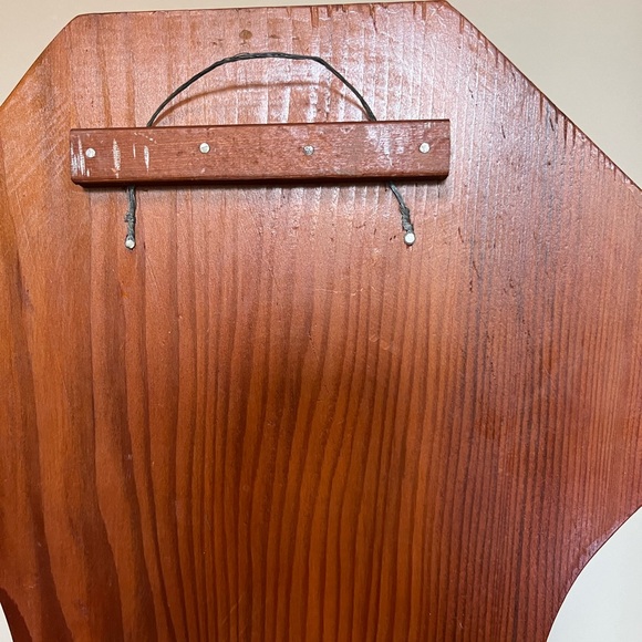 Vintage Rustic Farmhouse Wooden Electric Oil Lamp With Wooden Wall Mount - Picture 11 of 11